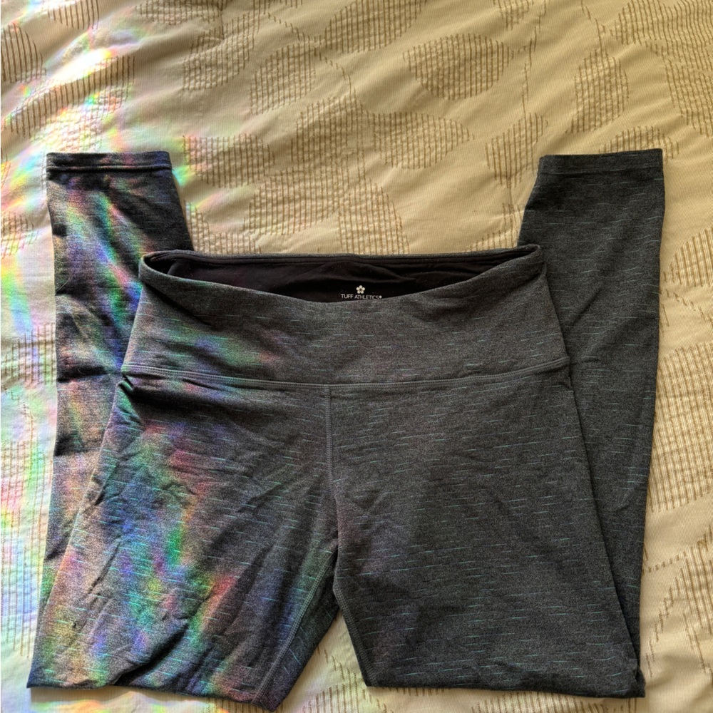 Tuff Athletics Gray Leggings Medium High Waist